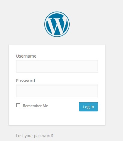 wordpress login