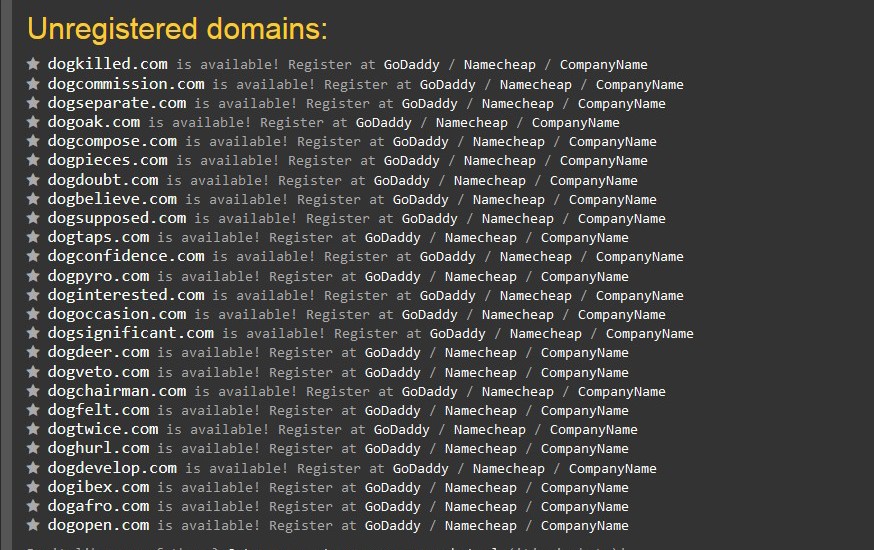 domain search