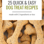 Looking to make some homemade dog treats? Here's 25 simple dog treat recipes.